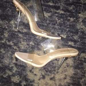 Public Desire nude clear heel